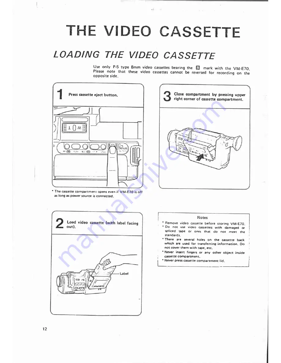 Canon VM-E70 Instructions Manual Download Page 35