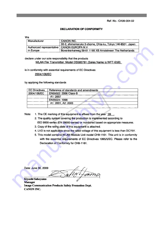 Canon WFT-E5 Скачать руководство пользователя страница 124