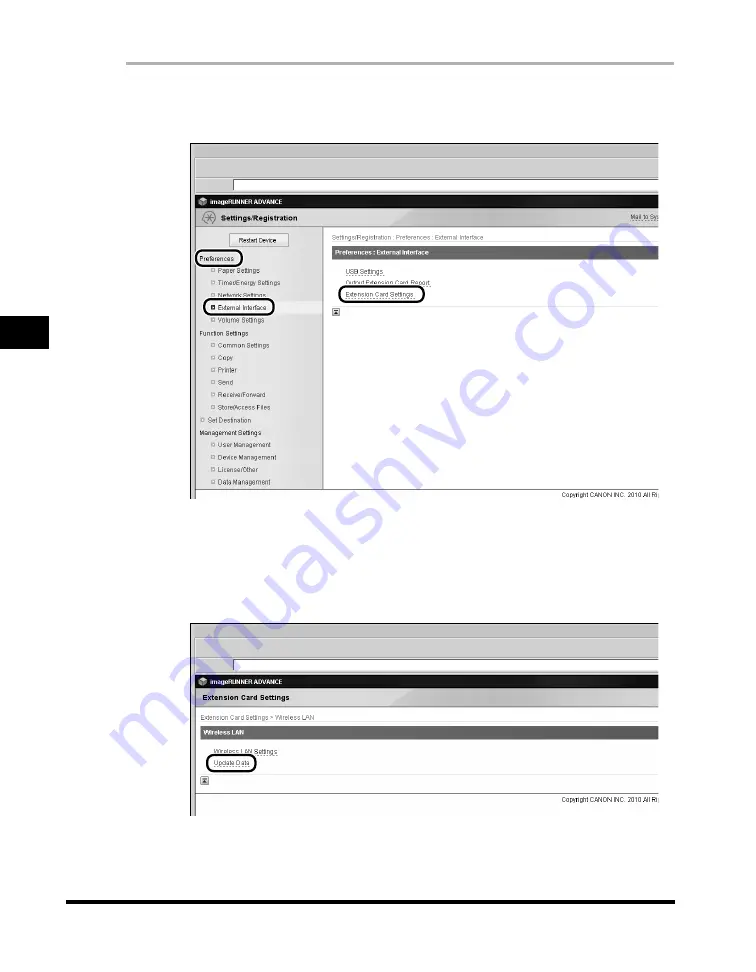 Canon Wireless LAN Board-B2 User Manual Download Page 92