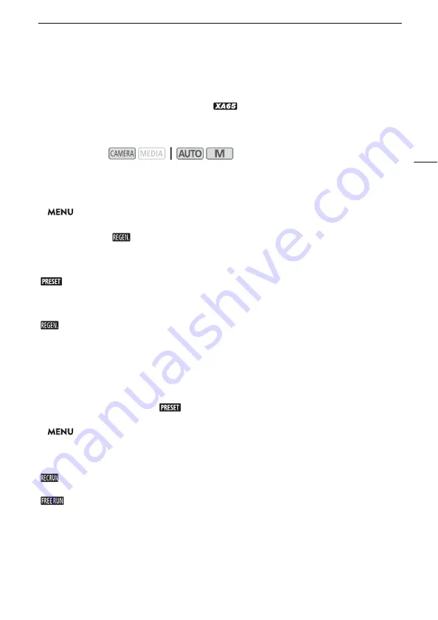 Canon XA60 Instruction Manual Download Page 67