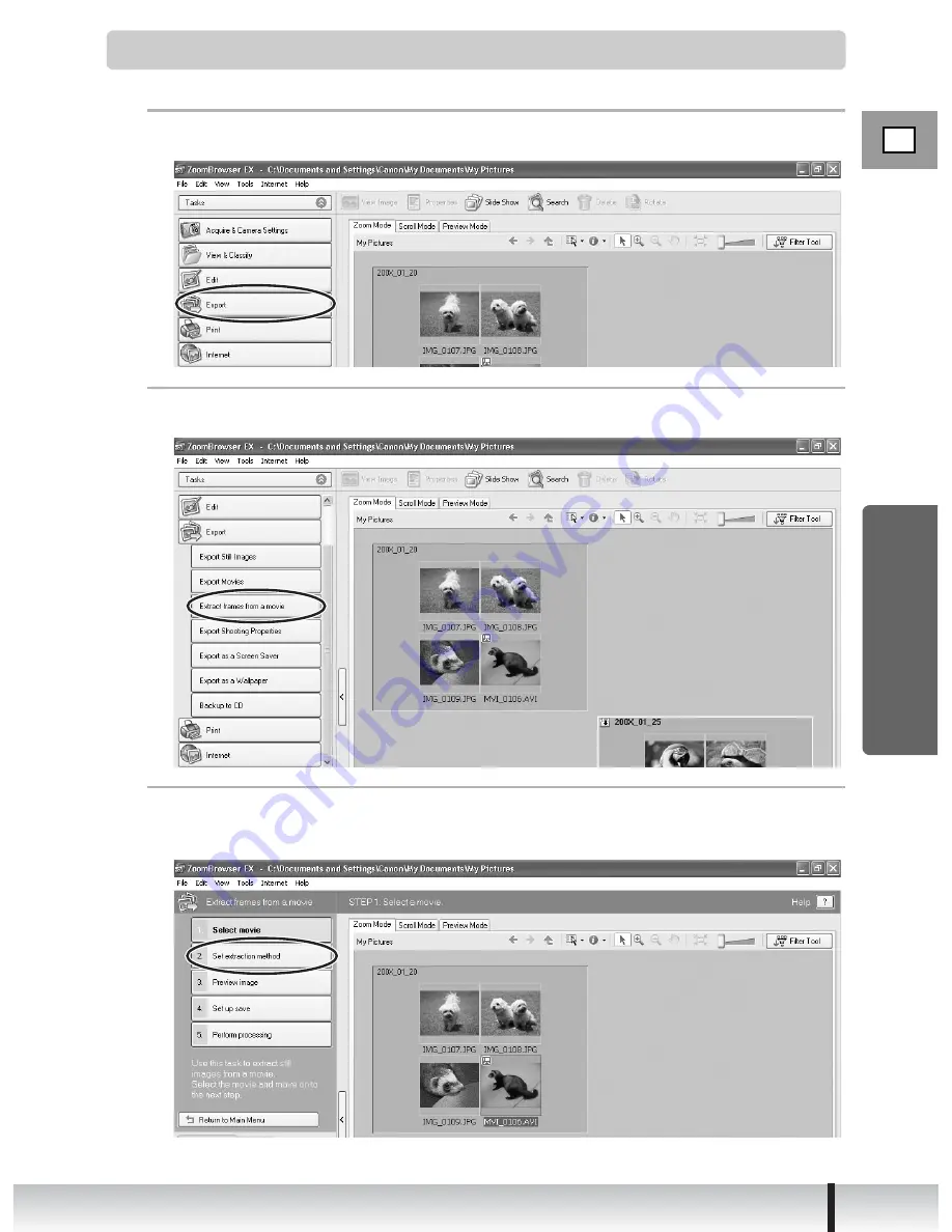 Canon ZR 830 Instruction Manual Download Page 169