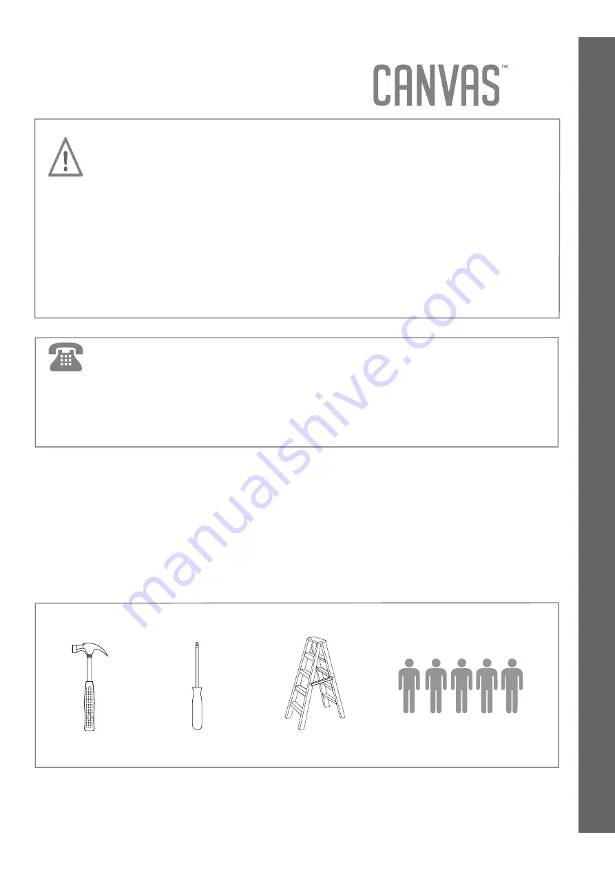 Canvas 088-2006-8 Assembly Instructions Manual Download Page 7