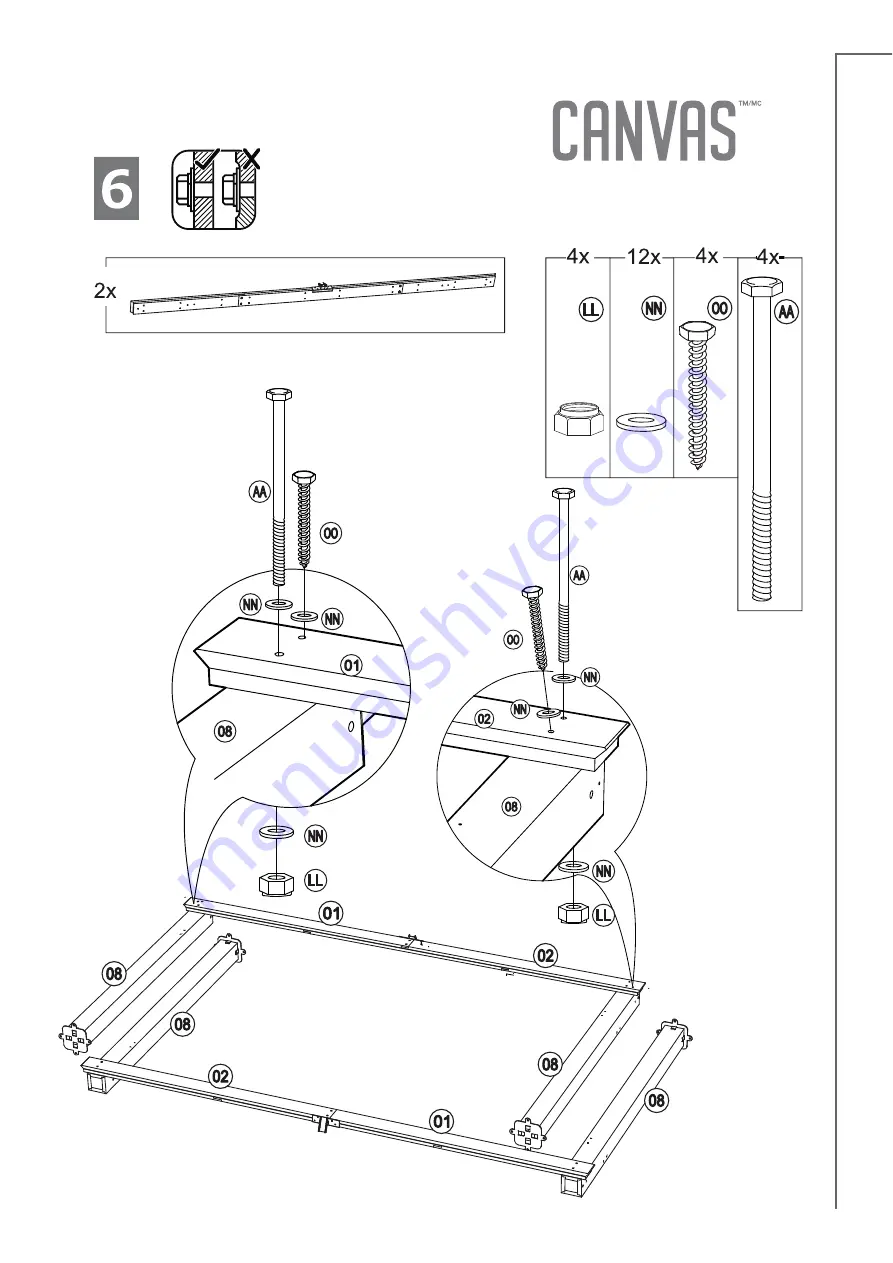 Canvas 088-2022-8 Assembly Instructions Manual Download Page 15