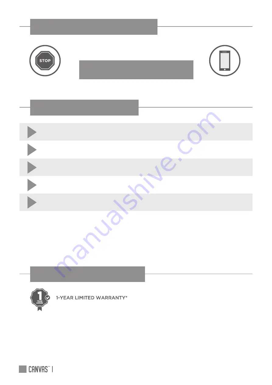 Canvas SHERBROOKE 088-0095-6 Assembly Instructions Manual Download Page 14