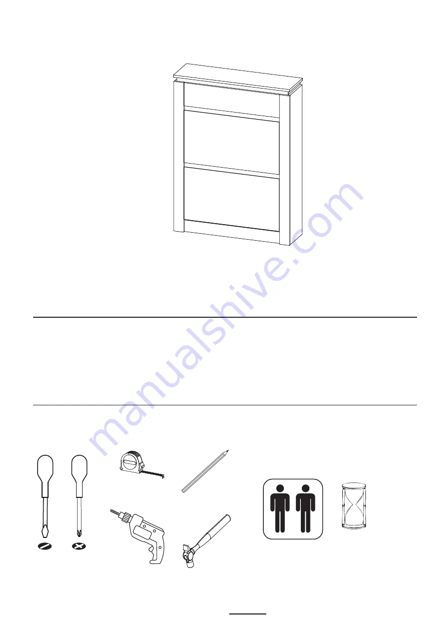 Canyon 2 TIER SHOE CABINET Скачать руководство пользователя страница 1