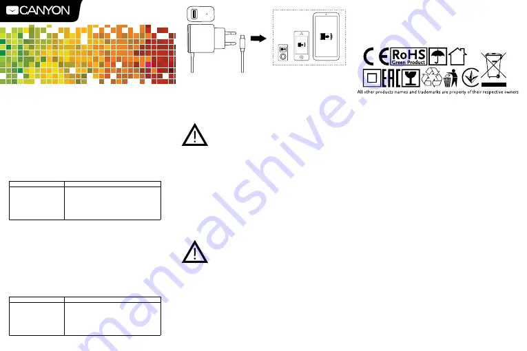 Canyon CNE-CHA042 Quick Manual Download Page 1