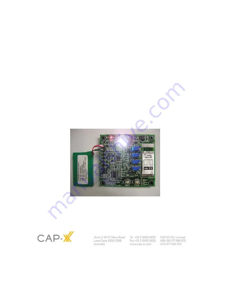 CAP-XX APPEB1006 User Manual Download Page 1