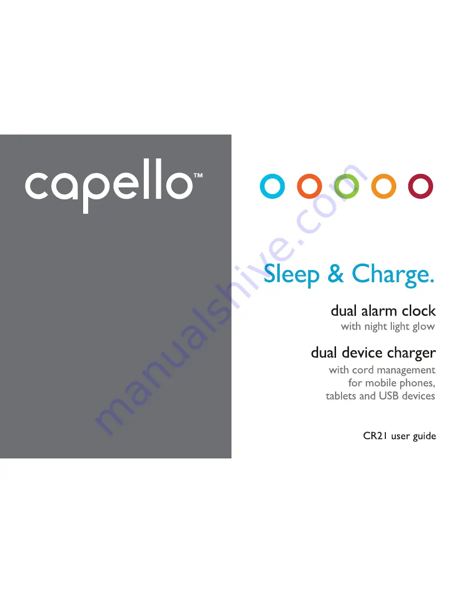 capello CR21 User Manual Download Page 1