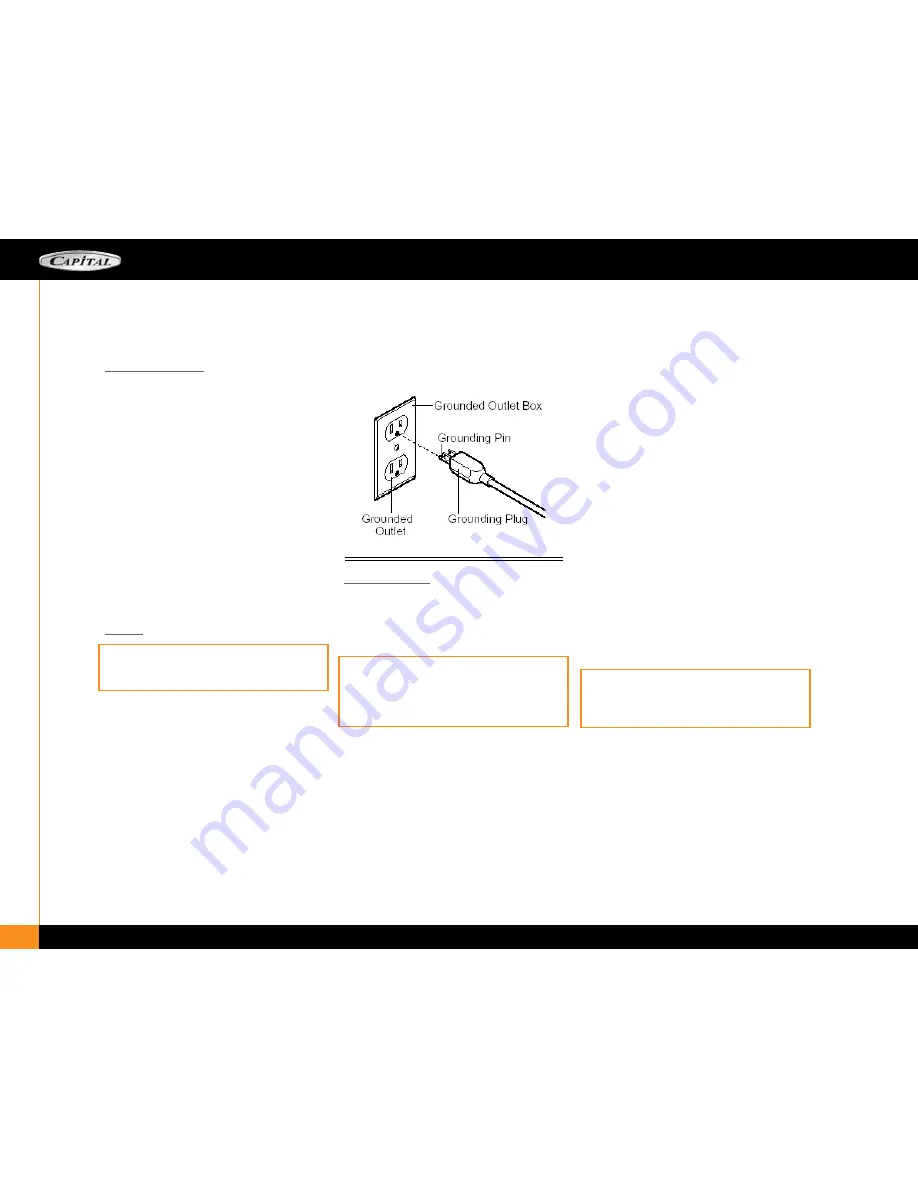 Capital Precision Series GSCR604GW Use And Installation Manual Download Page 7