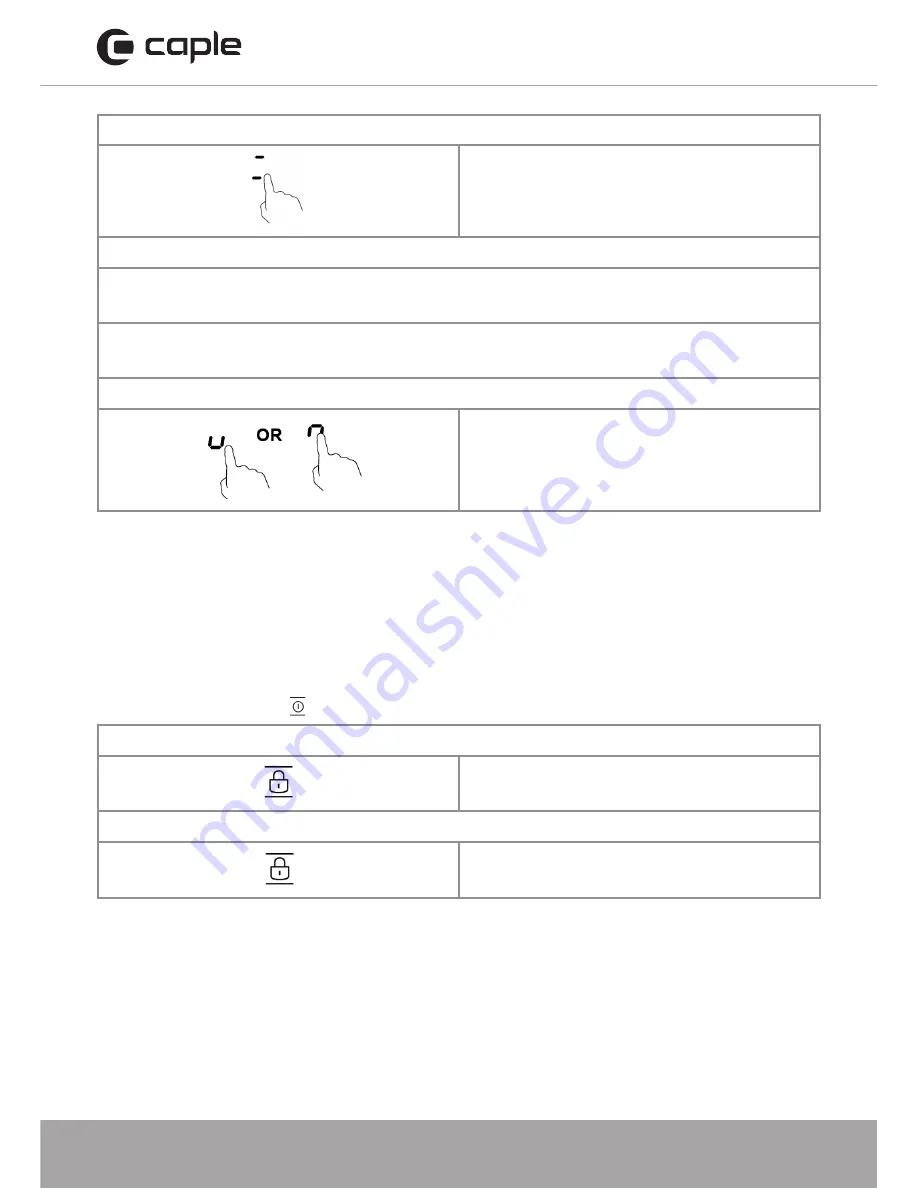 Caple C856i Instruction Manual Download Page 20