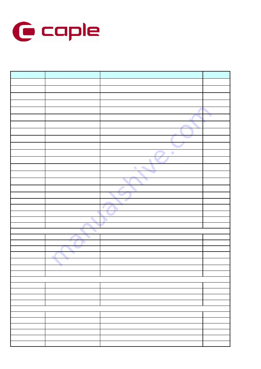 Caple CCH600BK Technical Information Download Page 4