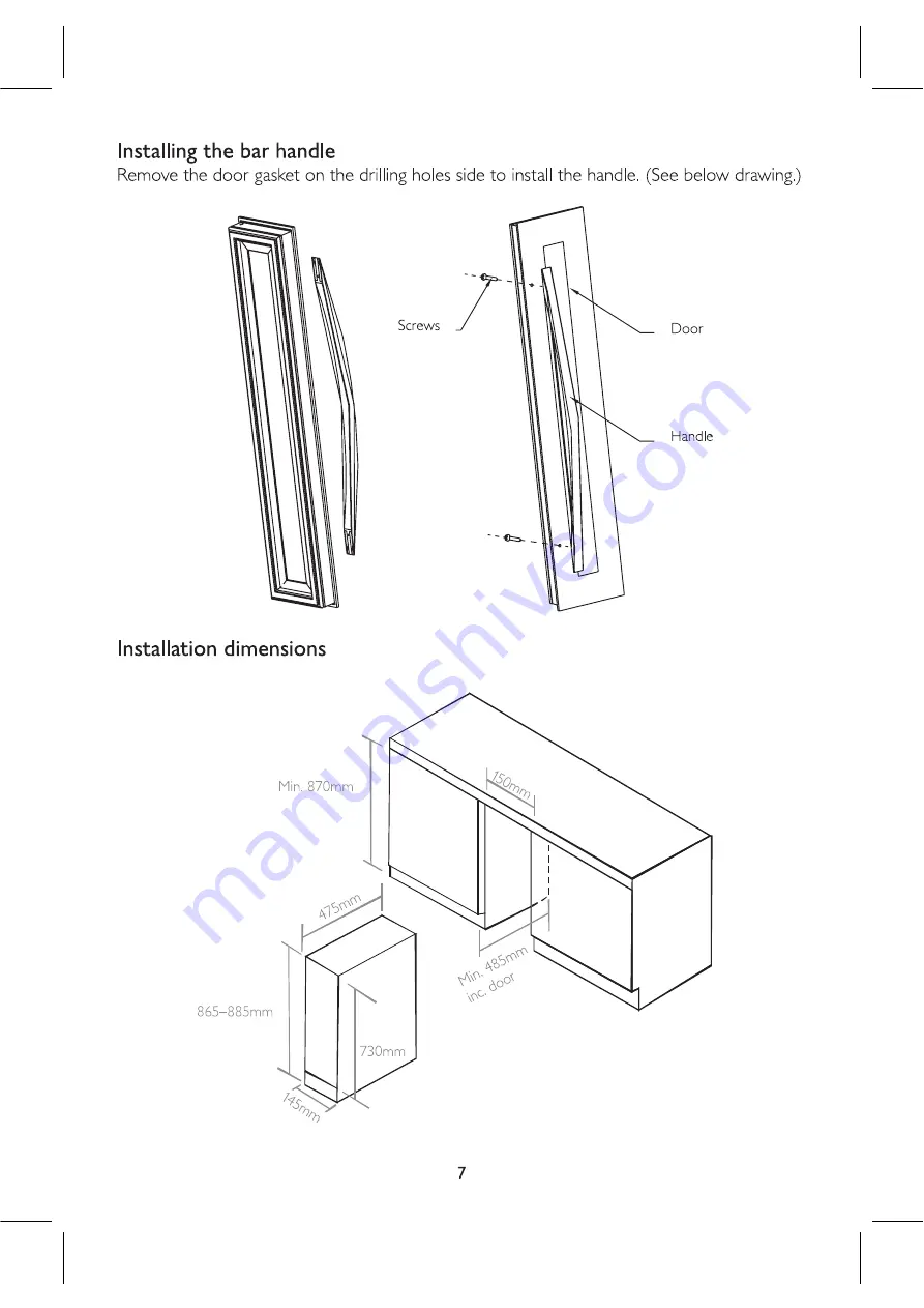 Caple JLWF153 Скачать руководство пользователя страница 7