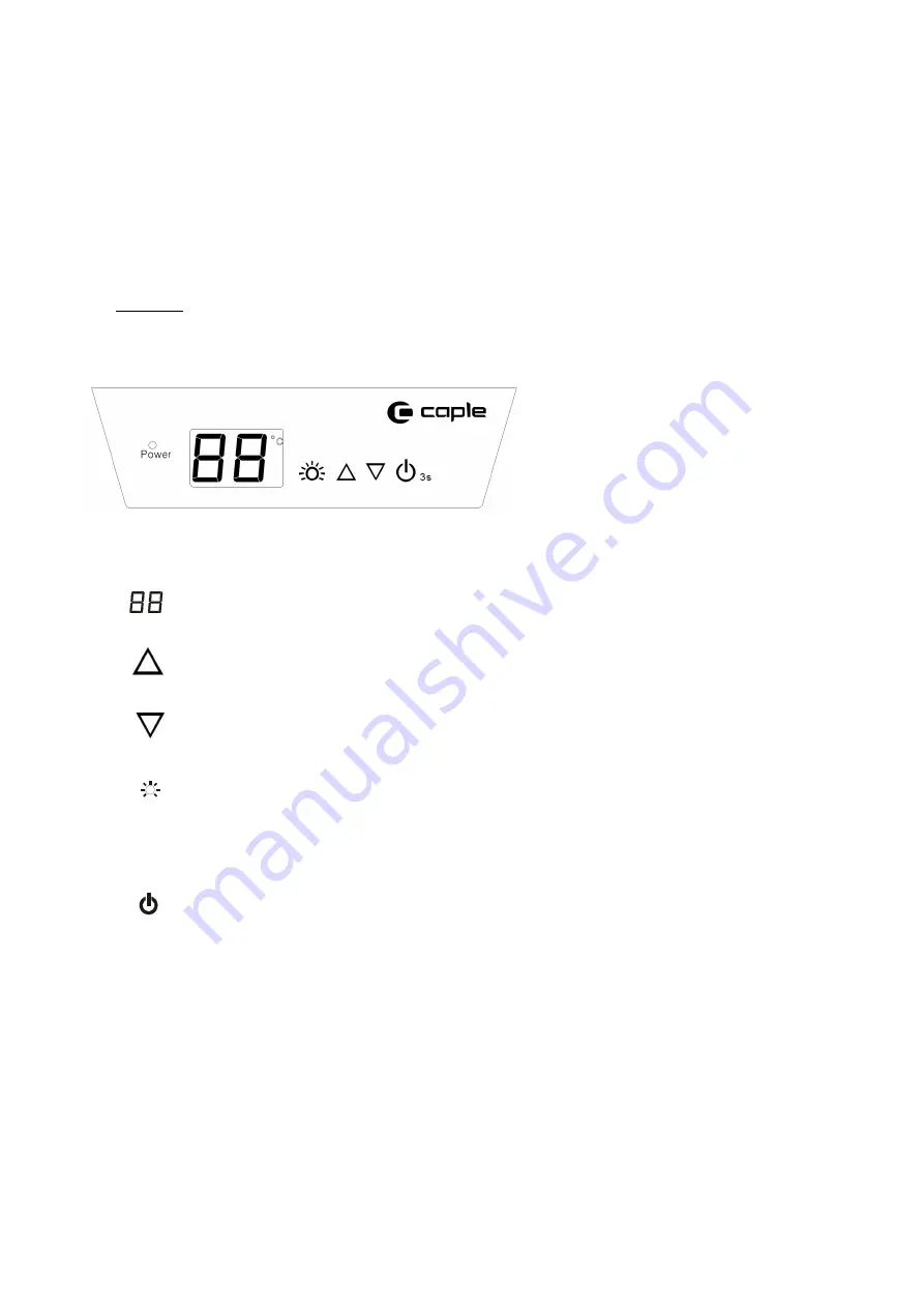 Caple WC6113 Instruction Manual Download Page 4