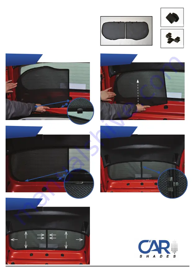 Car Shades REN-CAPT-5-A Скачать руководство пользователя страница 4