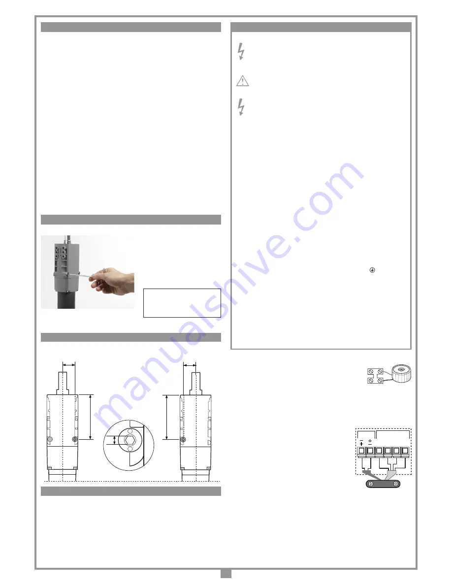 Cardin Elettronica 205/BLi924 Instruction Manual Download Page 22