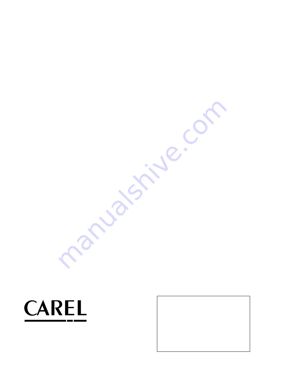 Carel Heos User Manual Download Page 60