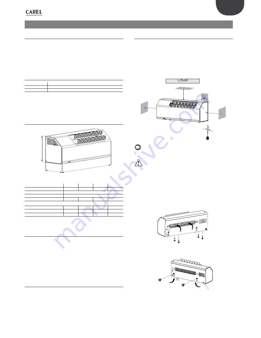 Carel humiSonic UU02 User Manual Download Page 7