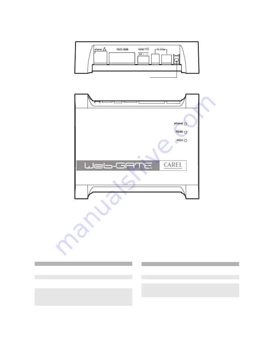 Carel WebGate User Manual Download Page 11