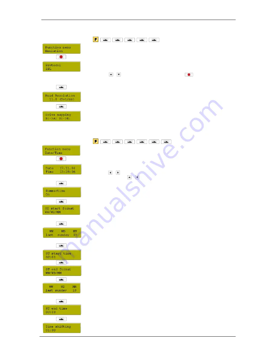 Carl Valentin Spectra 107/12 Quick Reference Manual Download Page 20