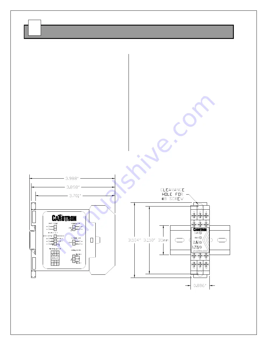 Carotron DIV280-000 Instruction Manual Download Page 4