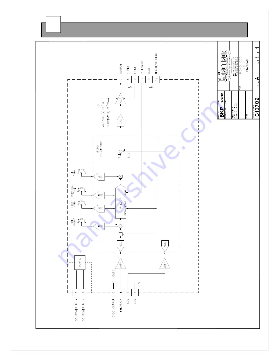 Carotron PI240-000 Instruction Manual Download Page 17