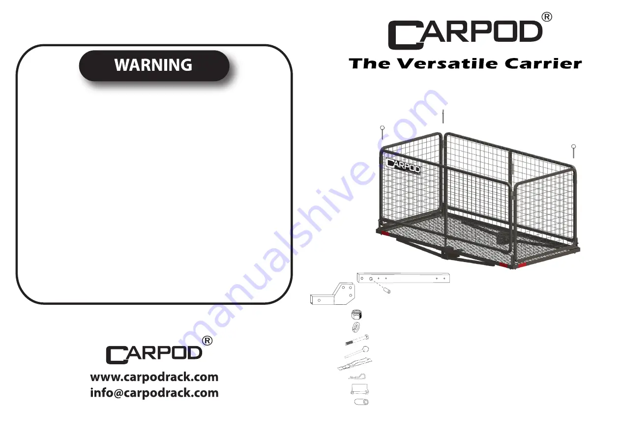 CARPOD M2205 Assembly And Operating Instructions Download Page 1