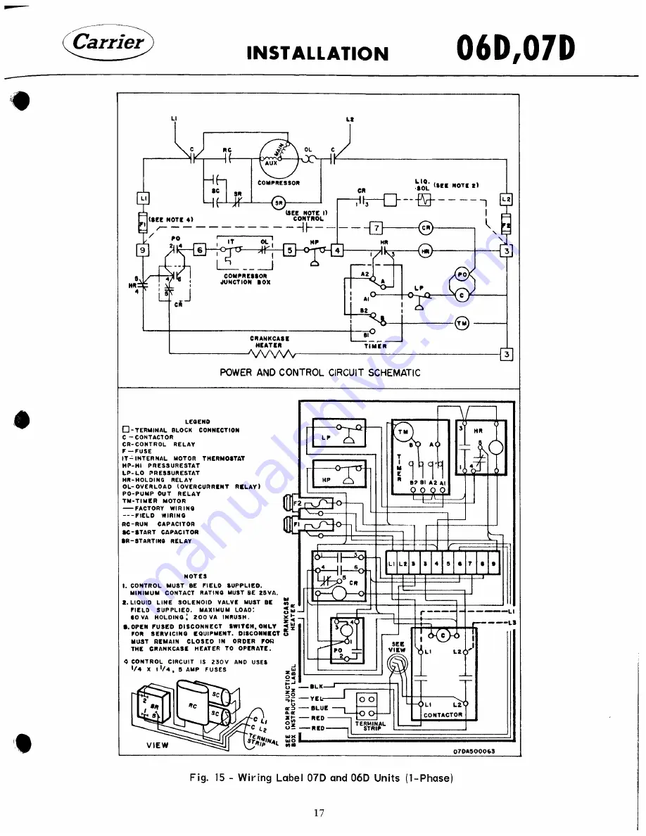 Carrier 06D Installation Instructions Manual Download Page 17