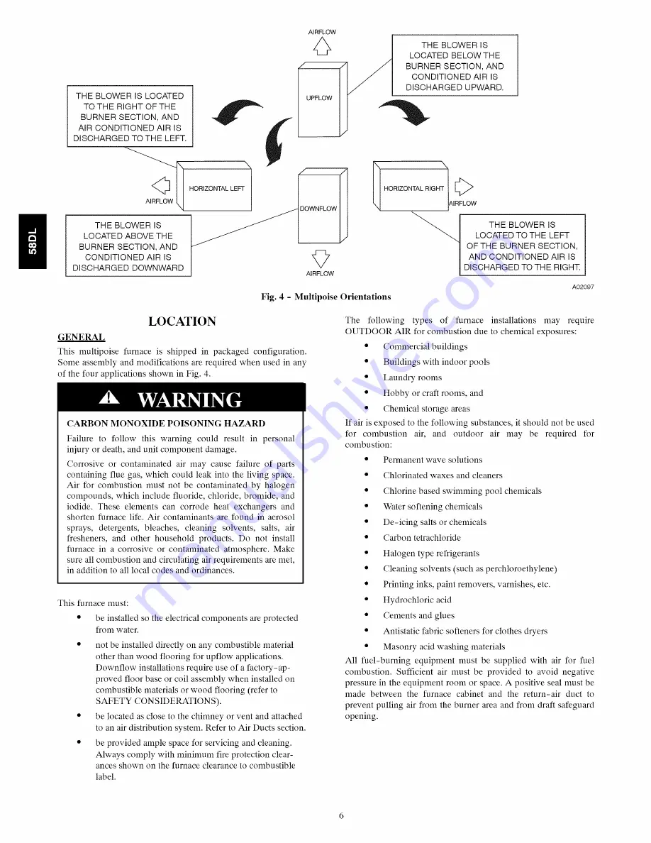 Carrier 140/E Series Installation, Start--Up, Operating, And Service And Maintenance Download Page 6