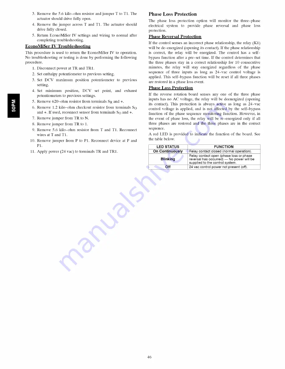 Carrier 50PM20 Installation Instructions Manual Download Page 46