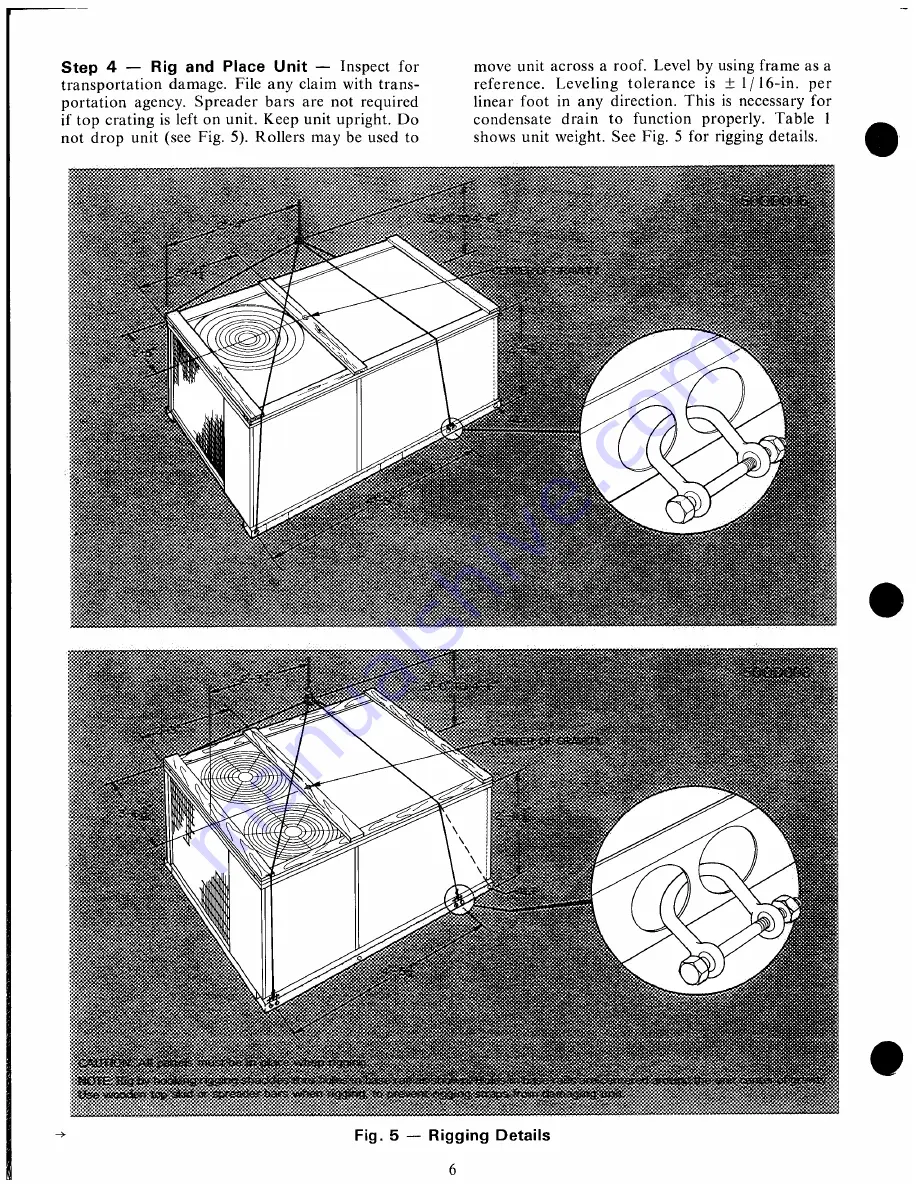 Carrier 50QD Installation, Start-Up And Service Instructions Manual Download Page 6