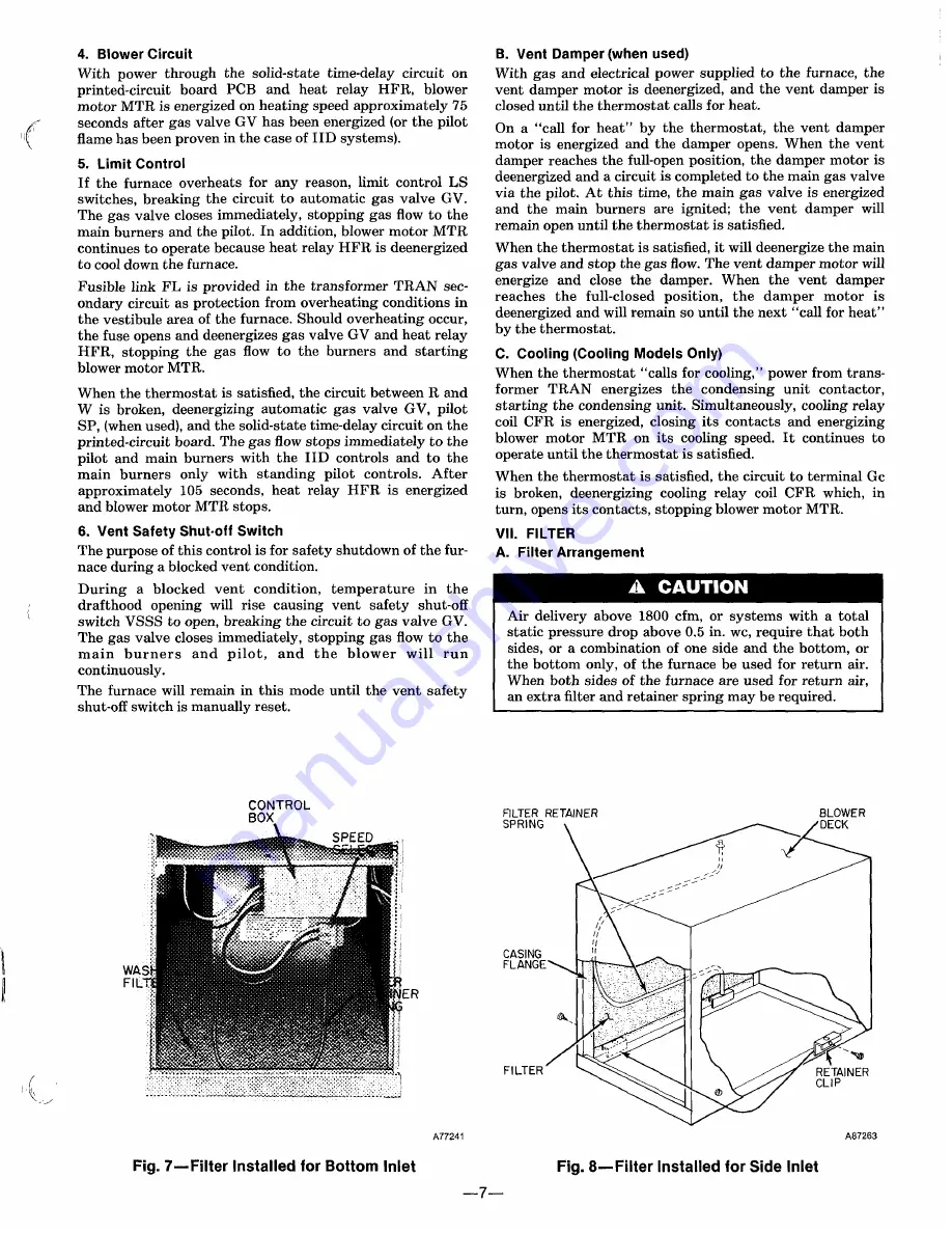 Carrier 58GP Installation, Start-Up And Service Instructions Manual Download Page 7