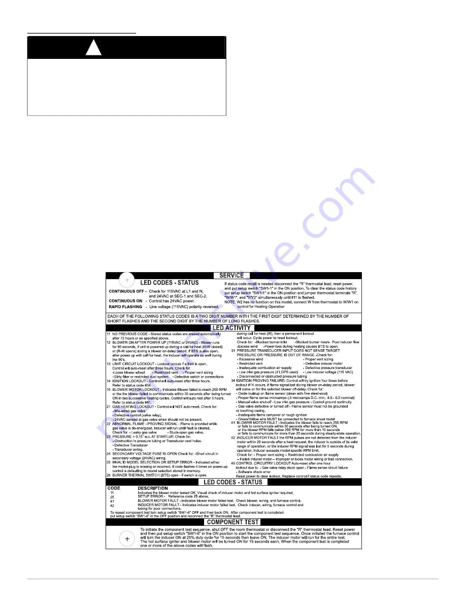 Carrier 59CU5A Installation, Start-Up, Operating And Service And Maintenance Instructions Download Page 55