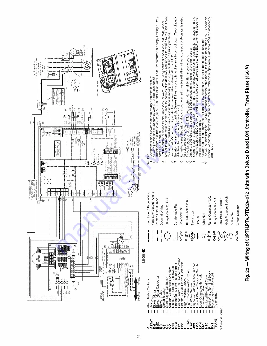 Carrier AQUAZONE 50PTH Скачать руководство пользователя страница 21