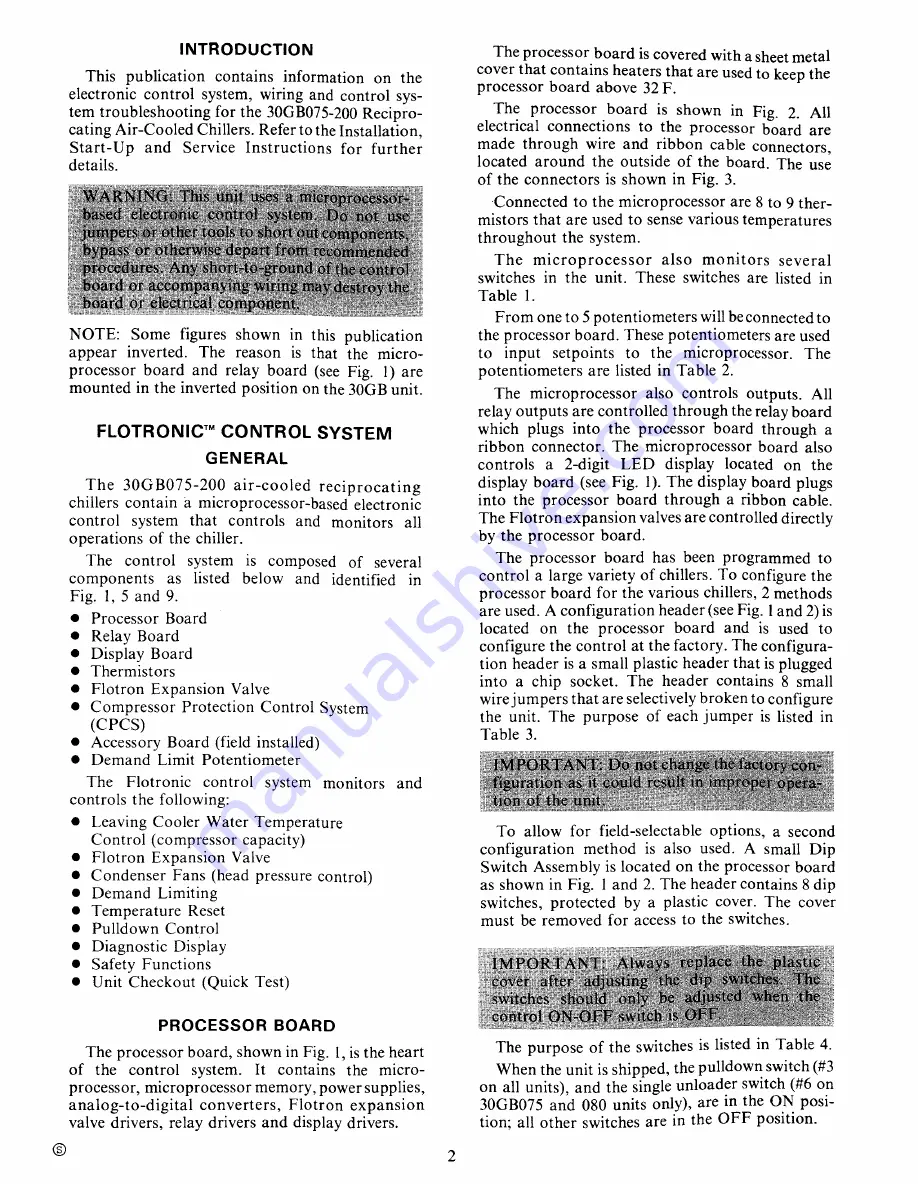 Carrier Flotronic 30GB Wiring, Controls And Troubleshooting Download Page 2