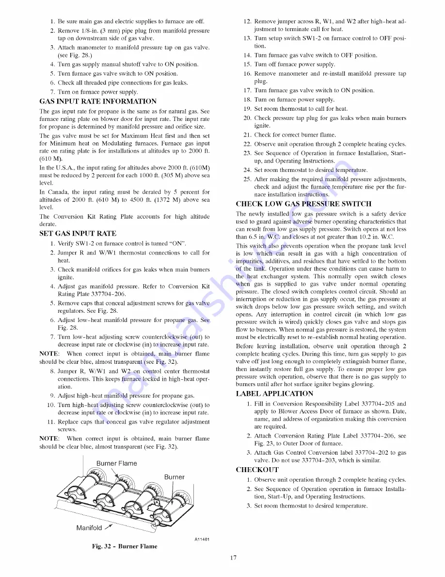 Carrier KGANP5201VSP Installation Instructions Manual Download Page 17