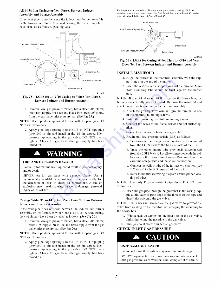 Carrier KGAPN4401VSP Installation Instructions Manual Download Page 17