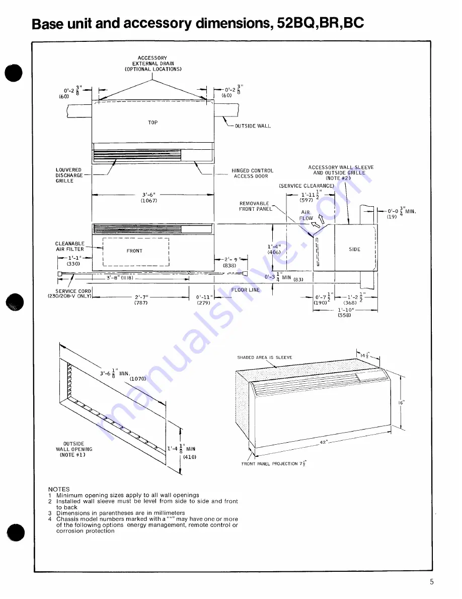 Carrier Wall Pac 52B Скачать руководство пользователя страница 5