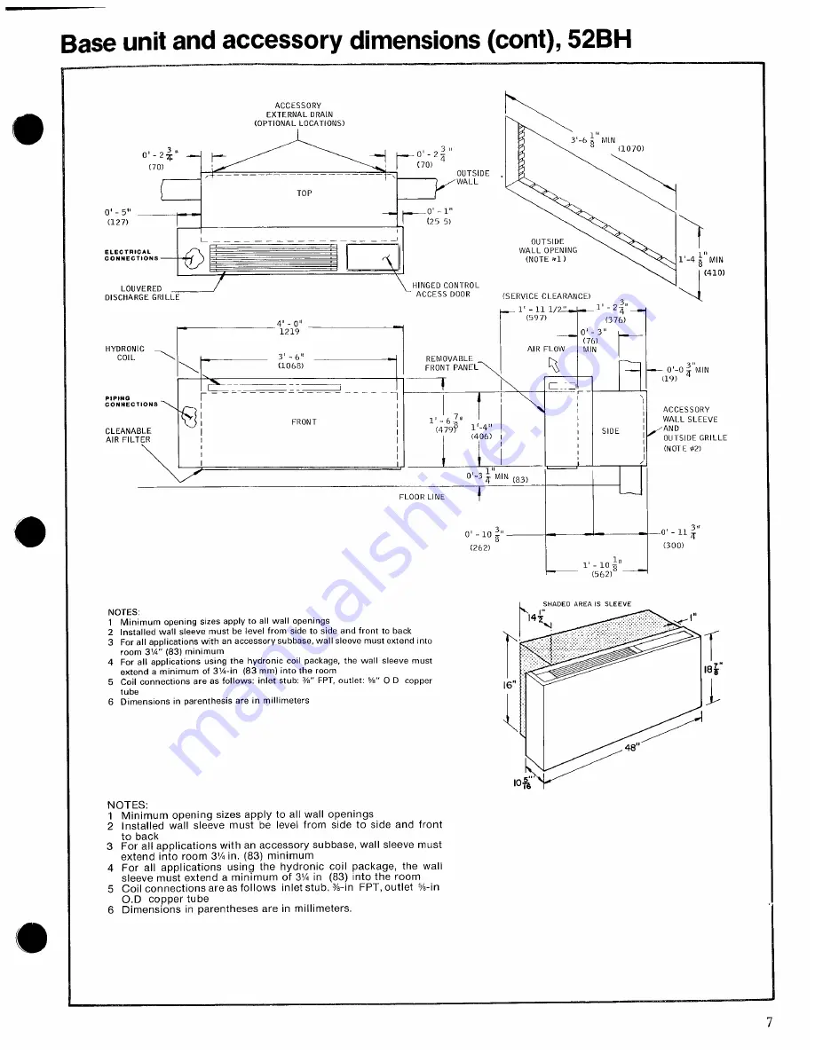 Carrier Wall Pac 52B Скачать руководство пользователя страница 7