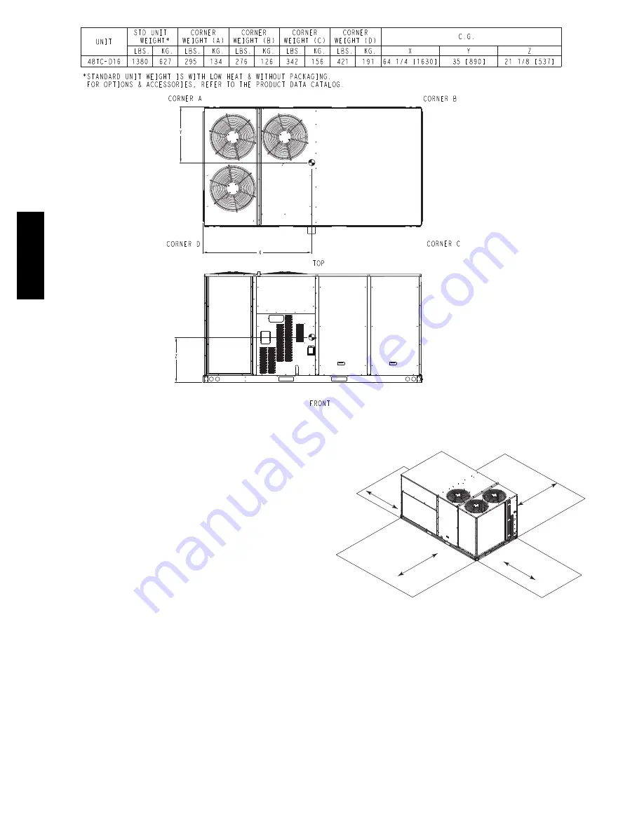 Carrier WeatherMaker 48TC**16 Installation Instructions Manual Download Page 4