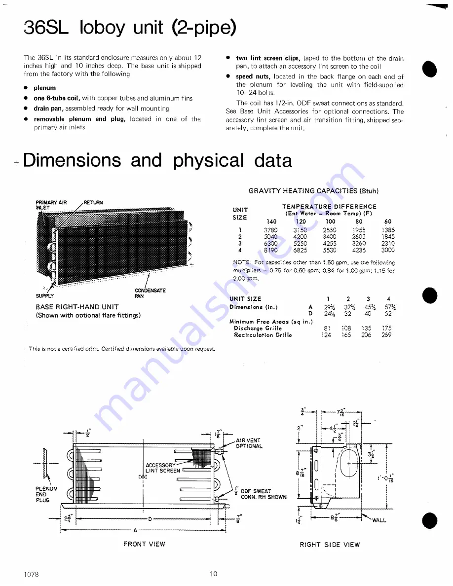 Carrier Weathermaster 36S Series User Manual Download Page 10