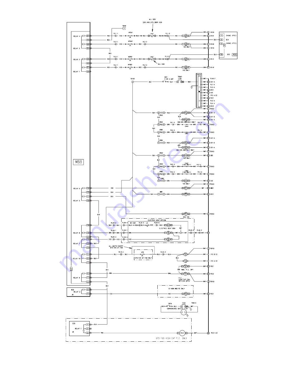 Carrier WEATHERMASTER 48Z030 Operation And Service Manual Download Page 109