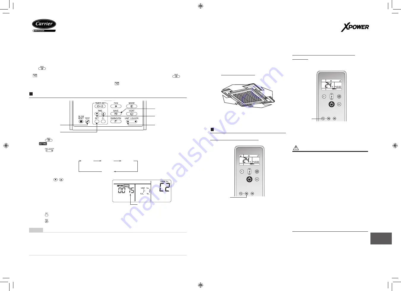 Carrier XPower Owner'S Manual Download Page 17