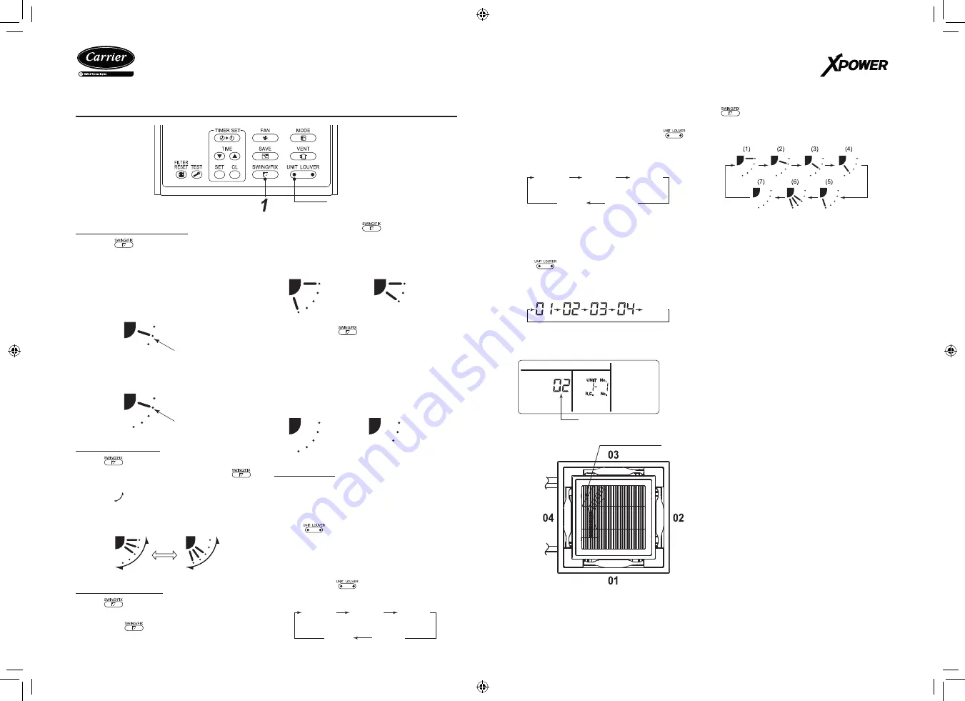 Carrier XPower Owner'S Manual Download Page 42