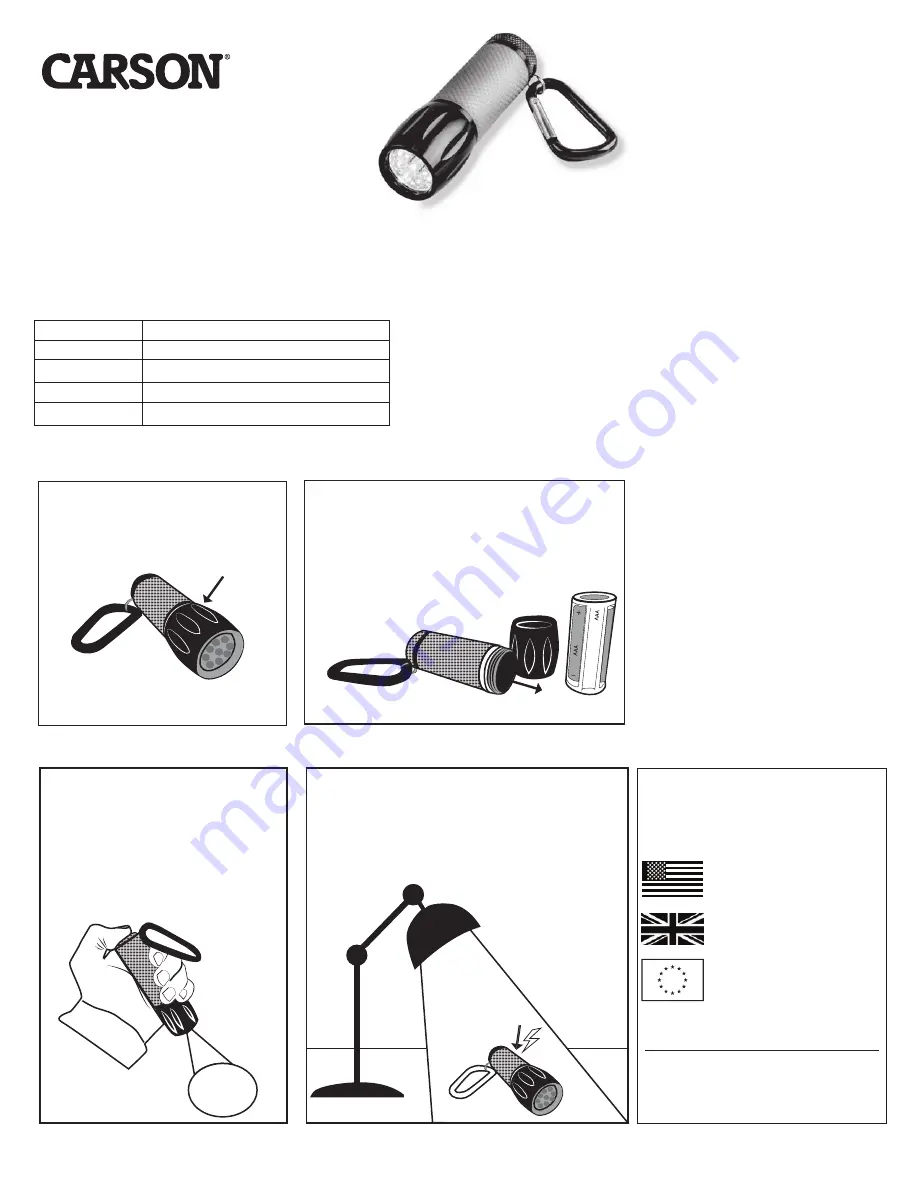 Carson LEDSight Pro SL-55 Quick Start Manual Download Page 1