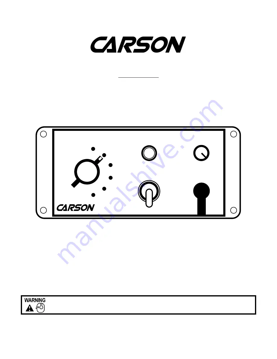 Carson SA-430-10 Installation And Operating Instructions Manual Download Page 1