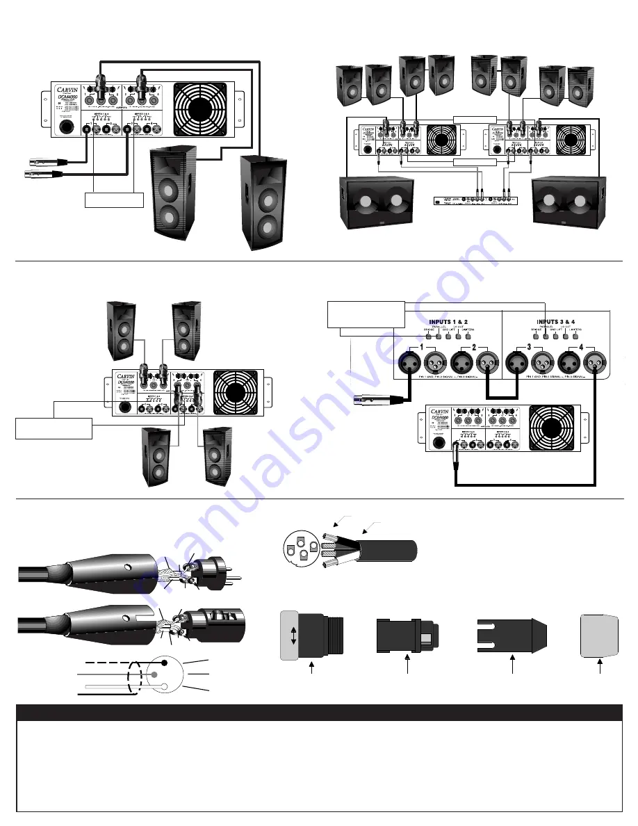 CARVIN DCM4000 Operating Manual Download Page 4