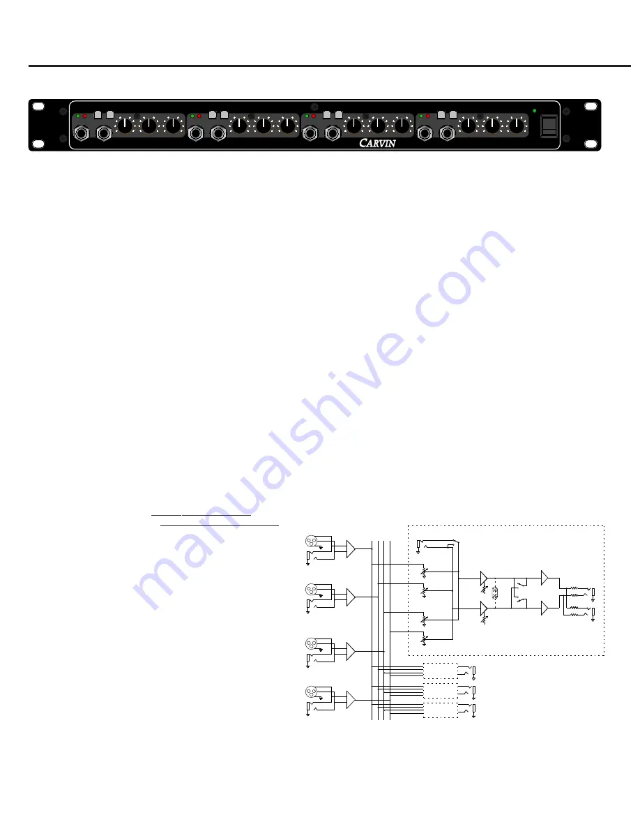 CARVIN H400 Instruction Manual Download Page 1