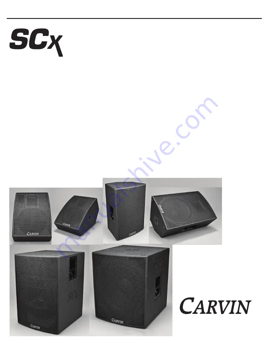 CARVIN SCx1112 User Manual Download Page 1