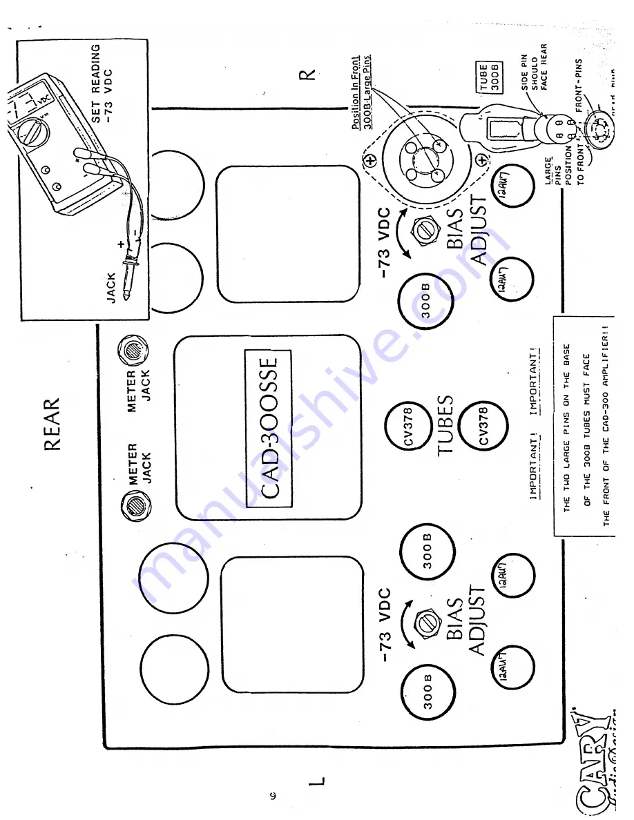 Cary Audio Design CAD-300SSE Скачать руководство пользователя страница 8