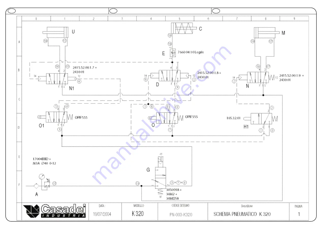 Casadei K 320 Instruction And Maintenance Manual Download Page 78